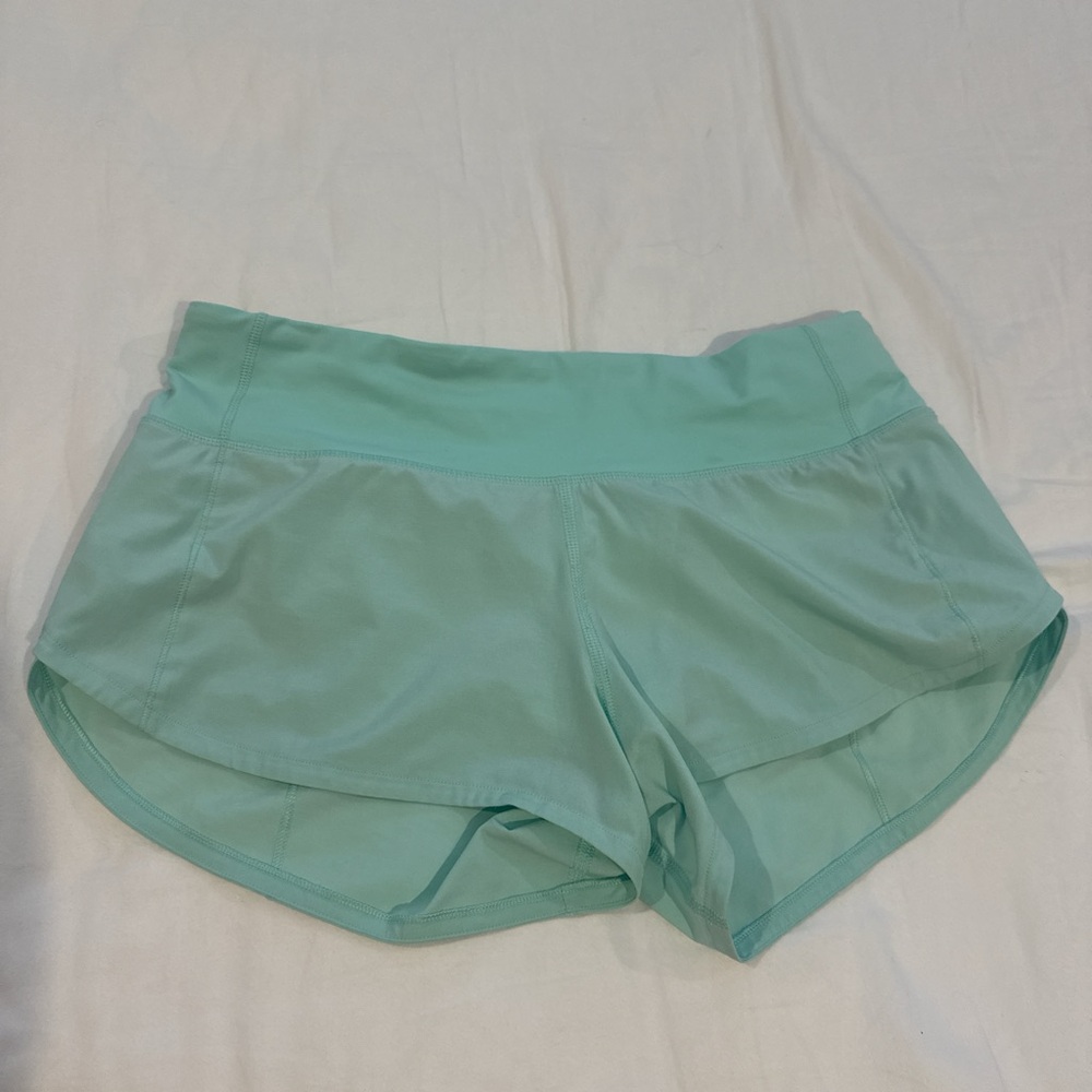 Lululemon Athletica Green Speed Up Athletic Shorts 2.5 Inch Size 4